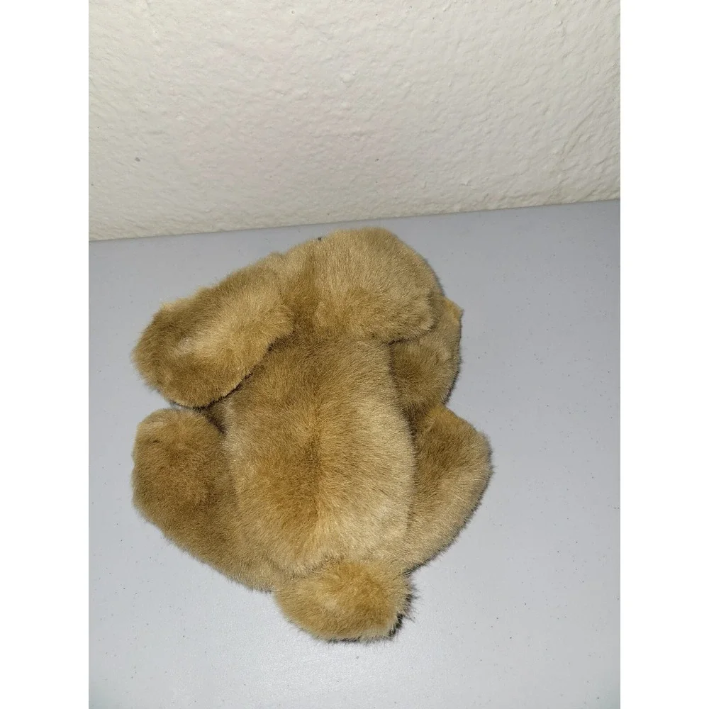 Vintage Peek A Boo Toys Brown Dog Puppy Laying Down Stuffed‎ Animal